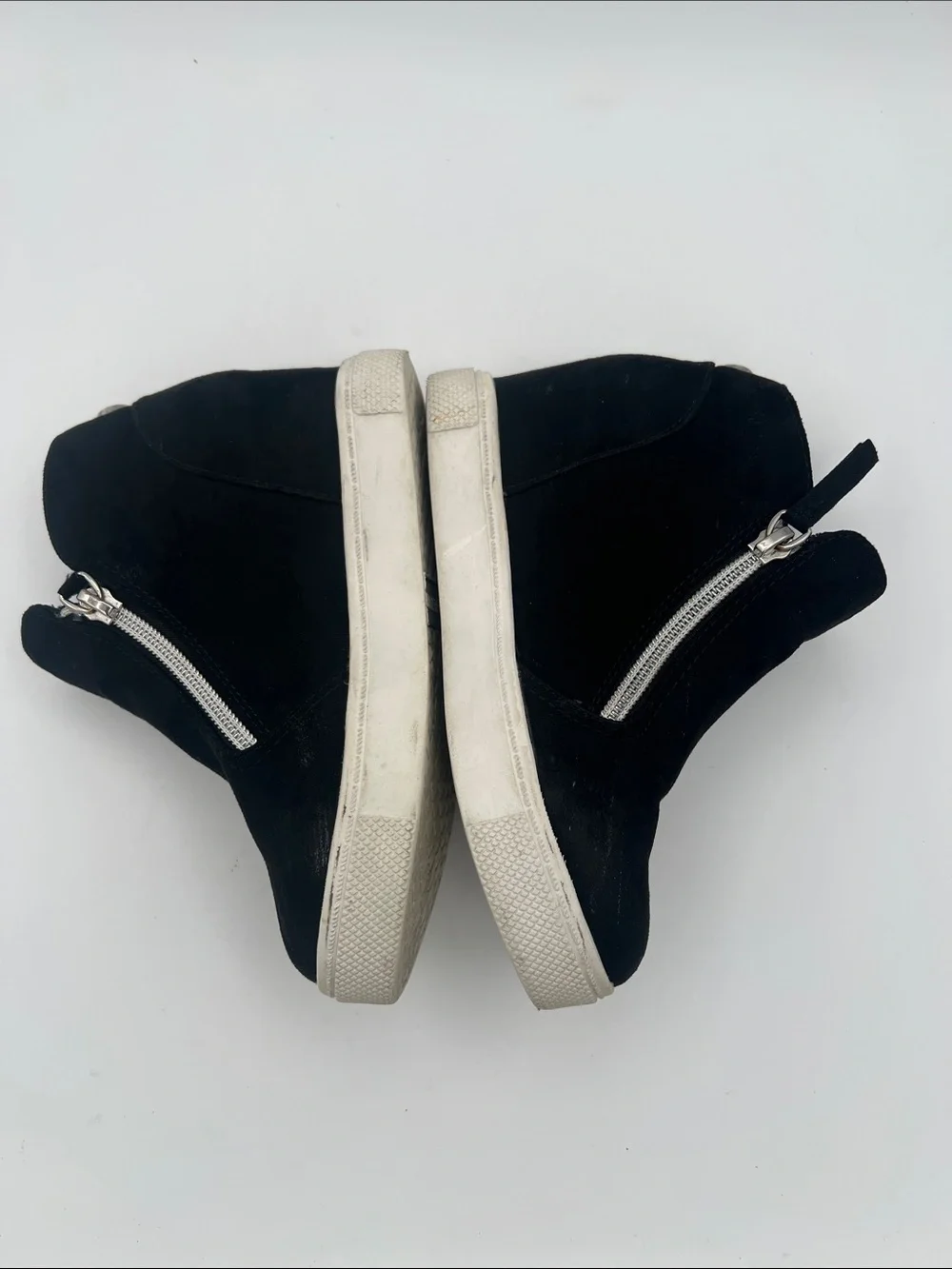 Steve Madden JCaliber Girls Size 13M Black Hidden Wedge High Top Sneakers sporty
